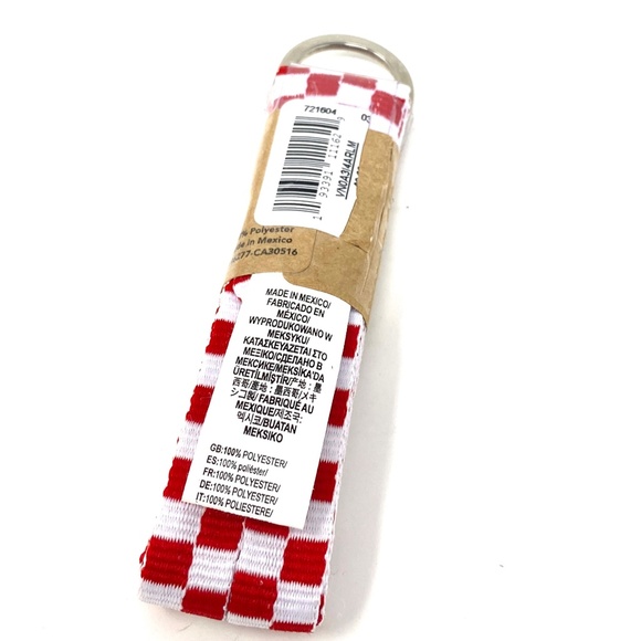 VANS Off The Wall Wide Shoe Laces 45" Checkerboard Red White VN0A3I4ARLM - Picture 3 of 5